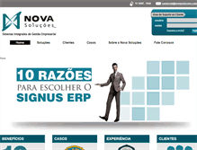 Tablet Screenshot of novasolucoes.com.br